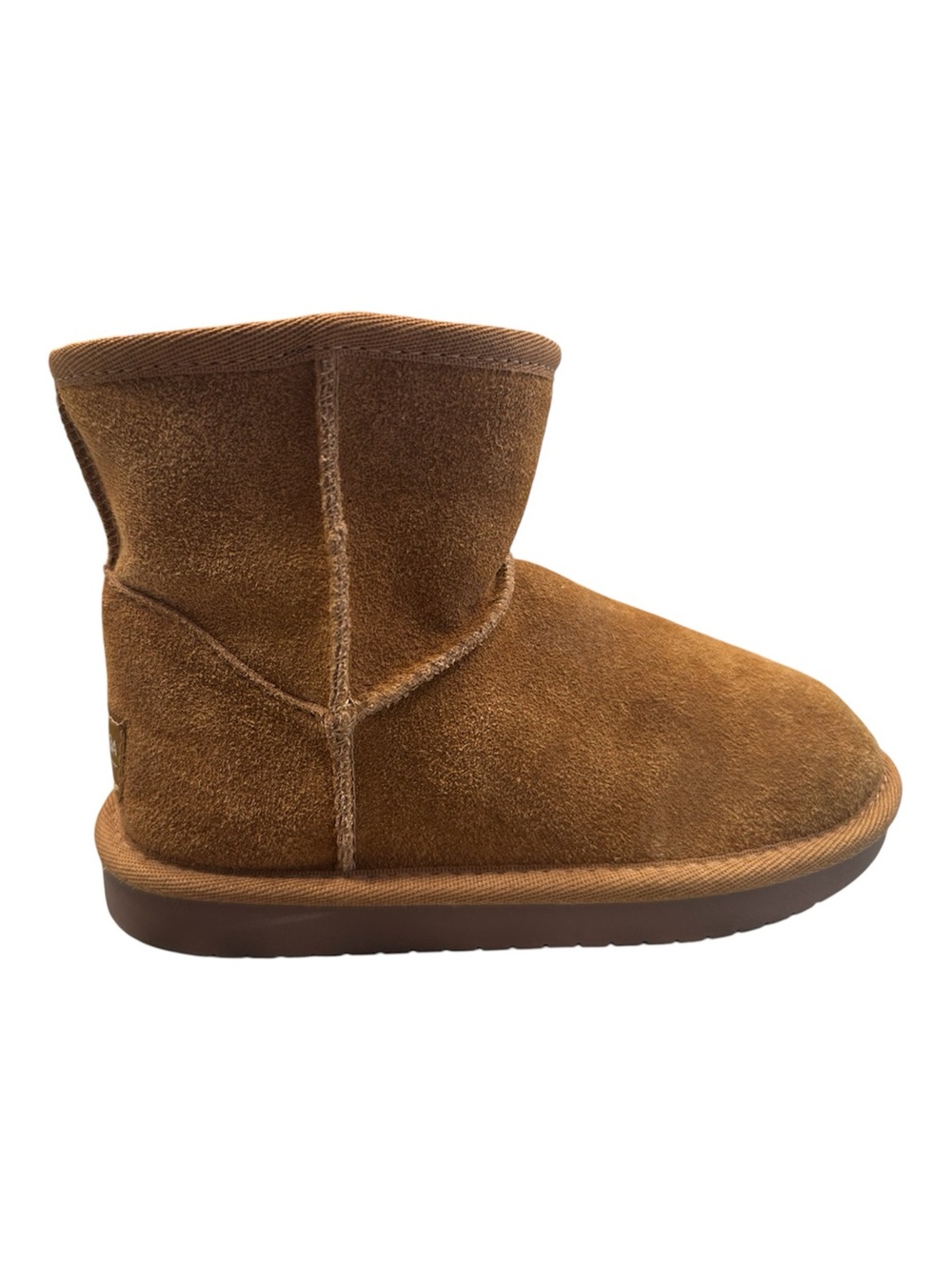 Koolaburra by UGG Kids Koola Short Zip Suede Boots Chestnut Size 11T
